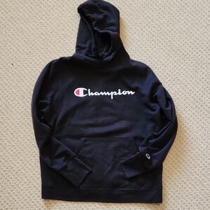 Champion Black  Pullover Hoodie